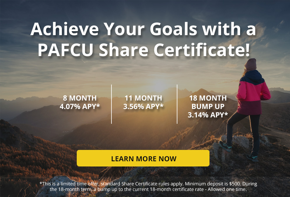 PAFCU Share Certificate!