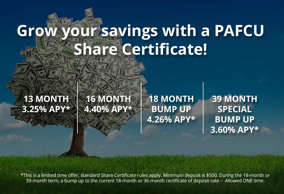PAFCU Share Certificate!